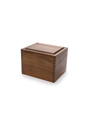 Ironwood Gourmet Acacia Wood Recipe Box