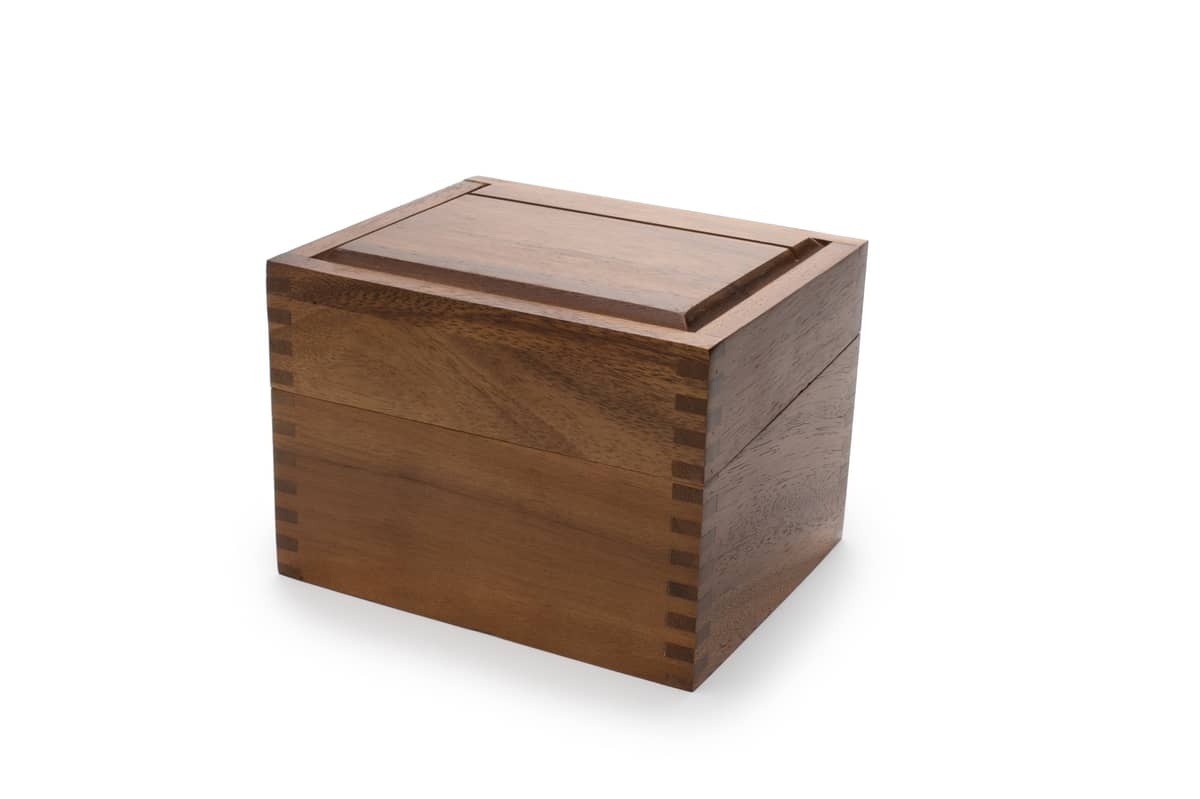 Ironwood Gourmet Acacia Wood Recipe Box