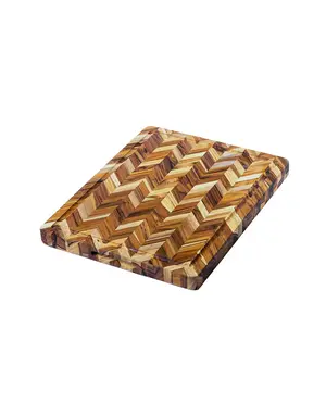 Teak Haus Herringbone Cutting Board 16x12