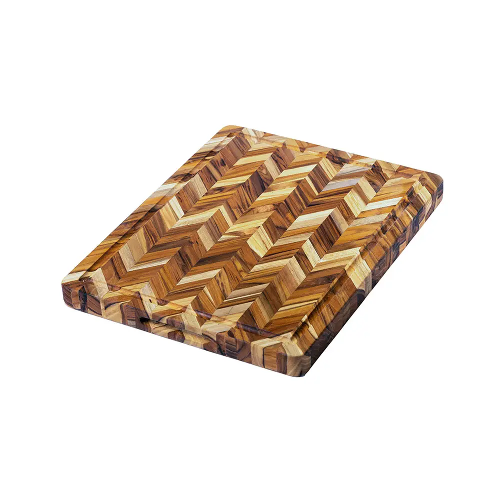Teak Haus Herringbone Cutting Board 16x12