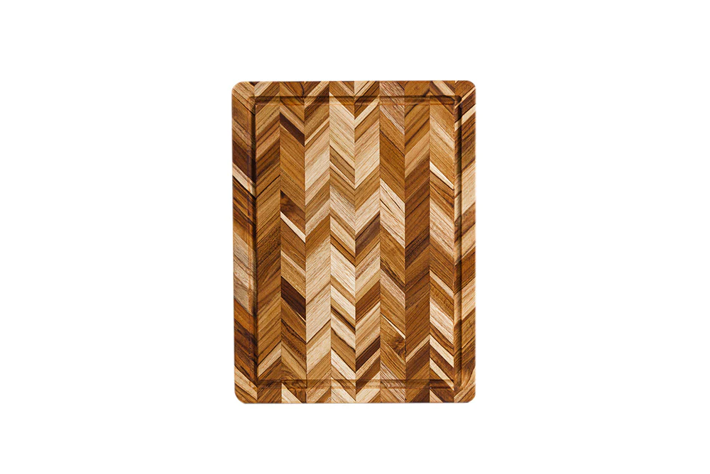 Teak Haus Herringbone Cutting Board 16x12