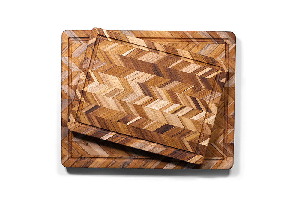 Teak Haus Herringbone Cutting Board 16x12