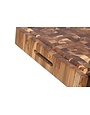 Teak Haus Butcher Block Cutting Board w/ Juice Canal 20x14