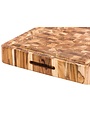 Teak Haus Butcher Block Cutting Board w/ Juice Canal 20x14