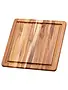 Teak Haus Square Cutting Board w/ Juice Canal 12x12