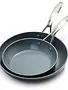 Greenpan Valencia Pro Ceramic Fry Pan Set 2pc 8/10"