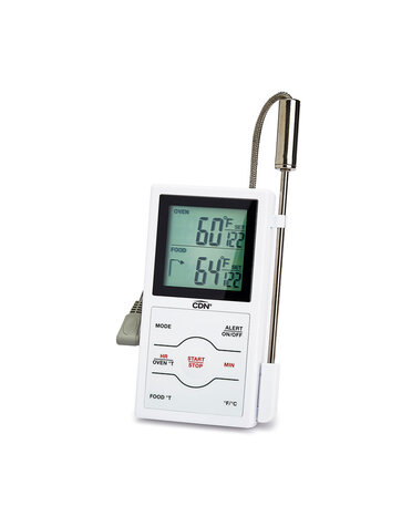 CDN/Component Design NW Dual-Sensing Probe Thermometer/Timer- White