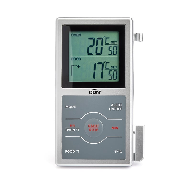 CDN/Component Design NW Dual-Sensing Probe Thermometer/Timer- Silver