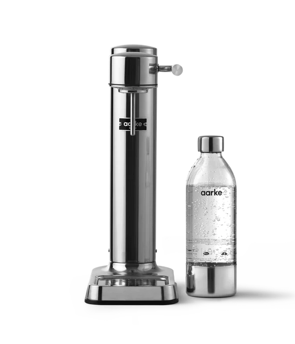 Aarke USA Carbonator 3  w/ CO2 Cylinder- Polished Steel
