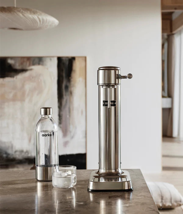 Aarke USA Carbonator 3  w/ CO2 Cylinder- Polished Steel