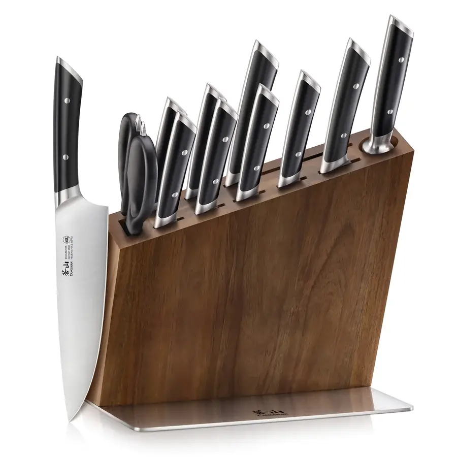 Cangshan Cutlery Helena Black 12pc HUA Knife Block Set