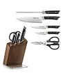 Cangshan Cutlery Helena Black 6pc  HUA Knife Block Set