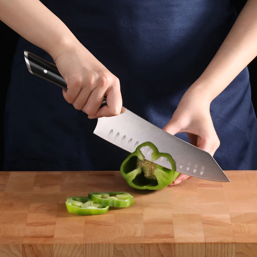 Cangshan Cutlery Rocking Chef's 8" Helena- Black