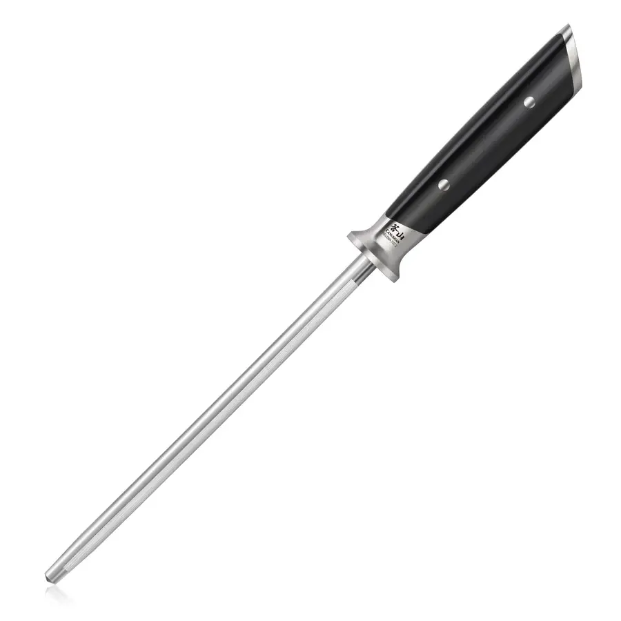 Cangshan Cutlery Honing Steel 8" High Carbon Helena- Black