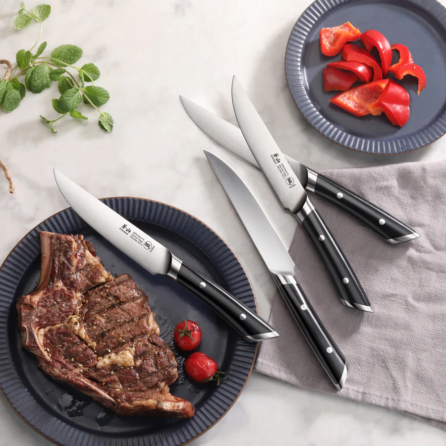 Cangshan Cutlery Steak Knife 4pc Helena- Black