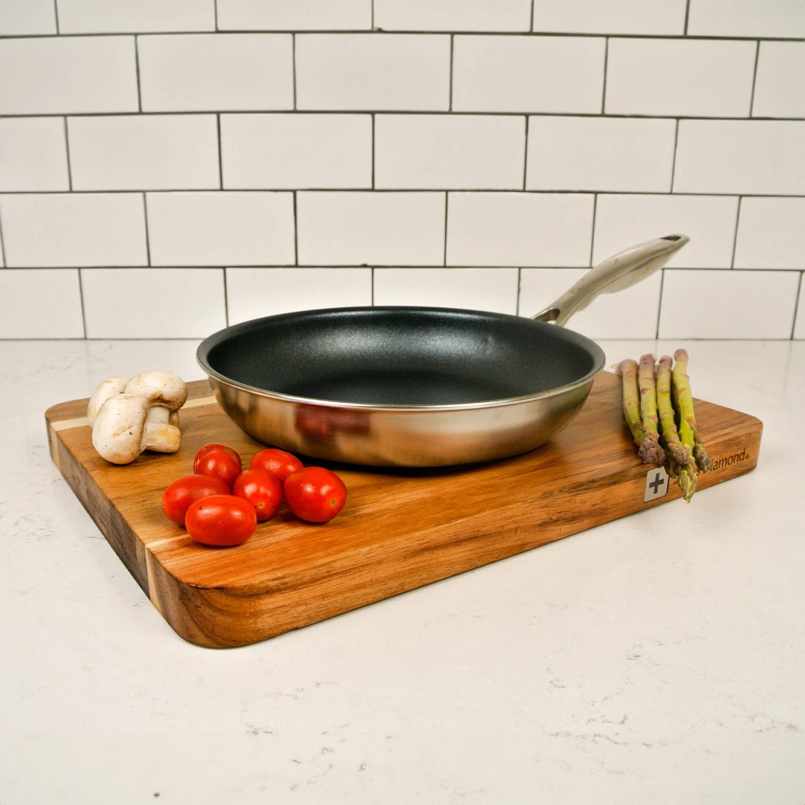 Swiss Diamond Nonstick Clad Fry Pan 8"