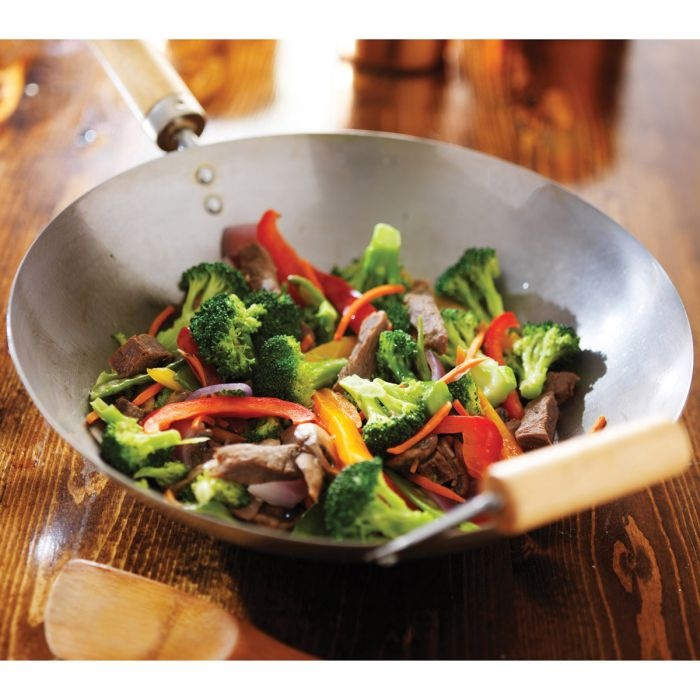 Harold Import Co Carbon Steel Wok 14" 4pc Set