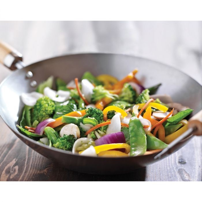Harold Import Co Carbon Steel Wok 14" 4pc Set