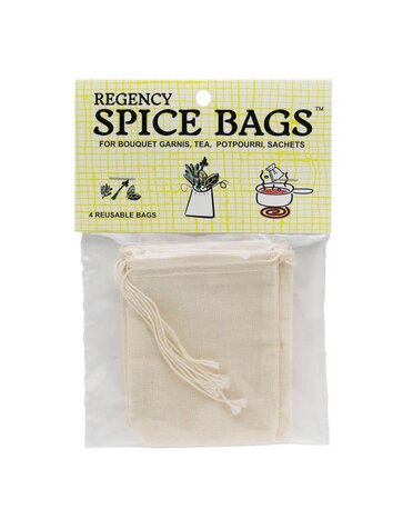 Reusable Drawstring Spice Bags 4pc