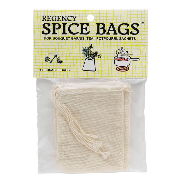 Reusable Drawstring Spice Bags 4pc