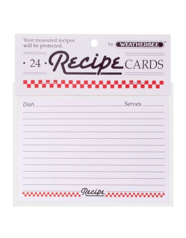 Recipe Cards 24pk 4x6