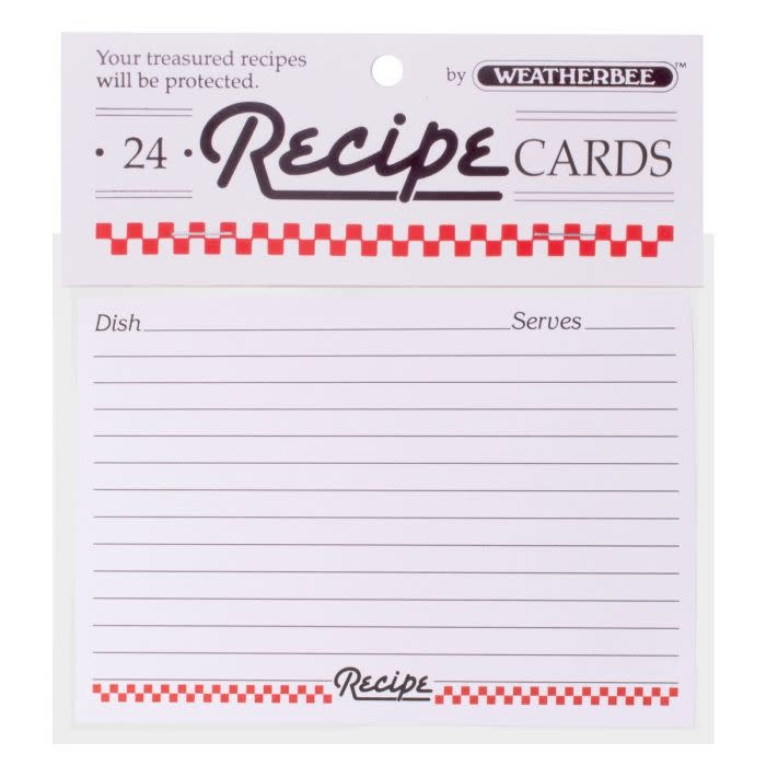 Harold Import Co Recipe Cards 24pk 4x6