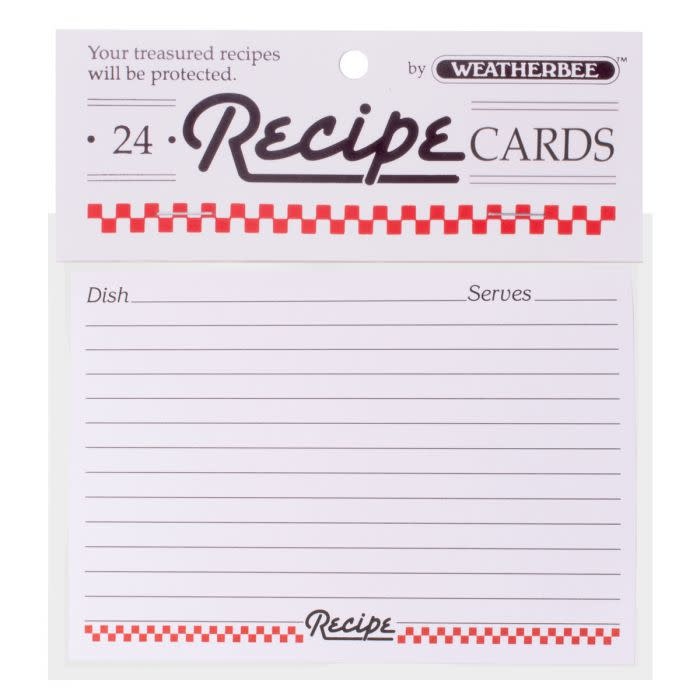 Recipe Cards 24pk 4x6