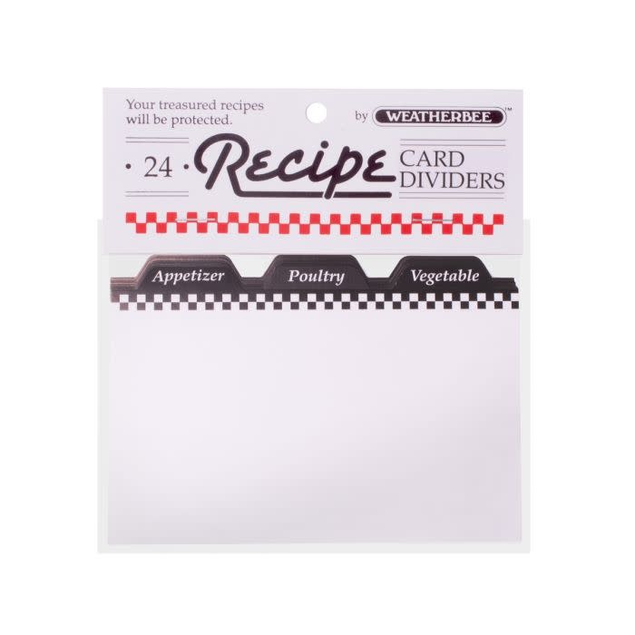 Harold Import Co Recipe Dividers 24pk 3x5