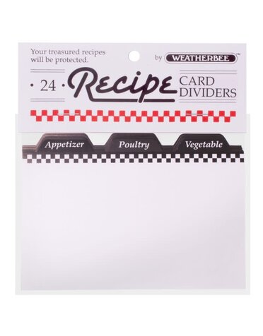 Recipe Dividers 24pk 4x6