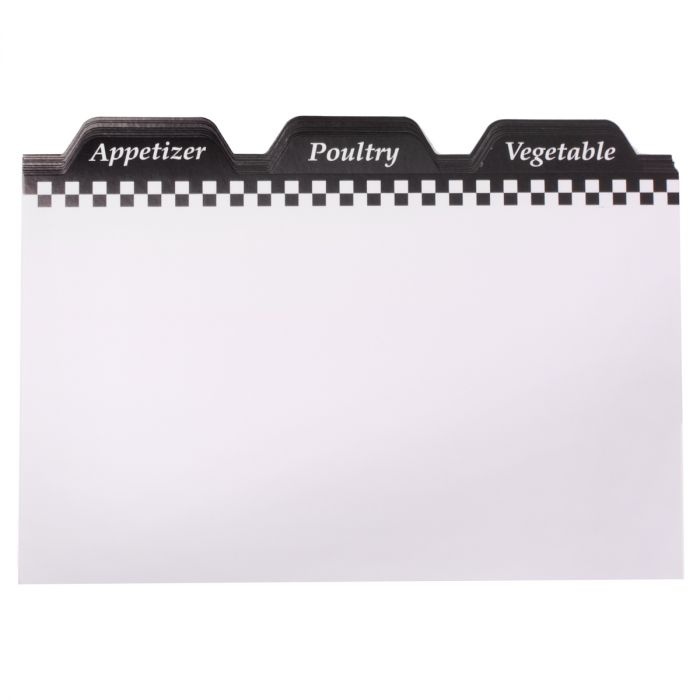 Harold Import Co Recipe Dividers 24pk 4x6