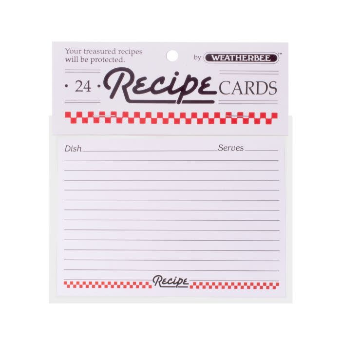 Harold Import Co Recipe Cards 24pk 3x5