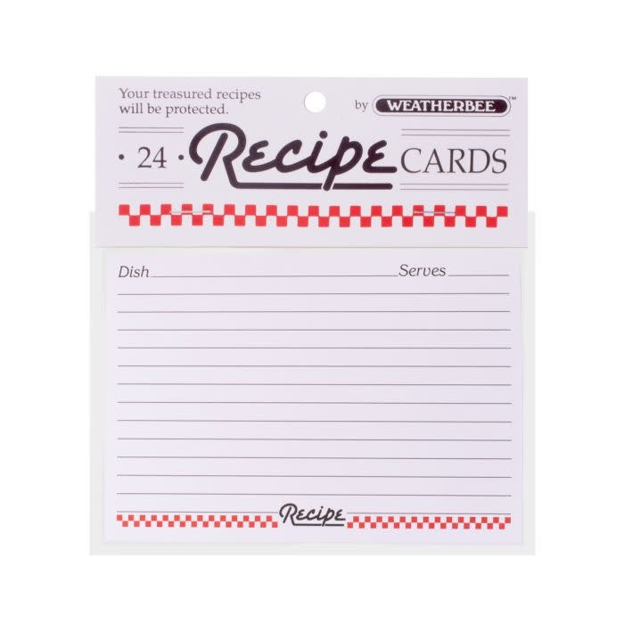 Recipe Cards 24pk 3x5