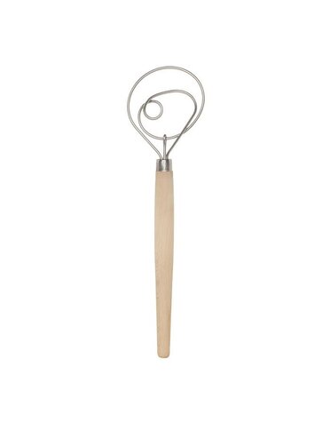 Harold Import Co Dough Whisk 12" Wooden Handle