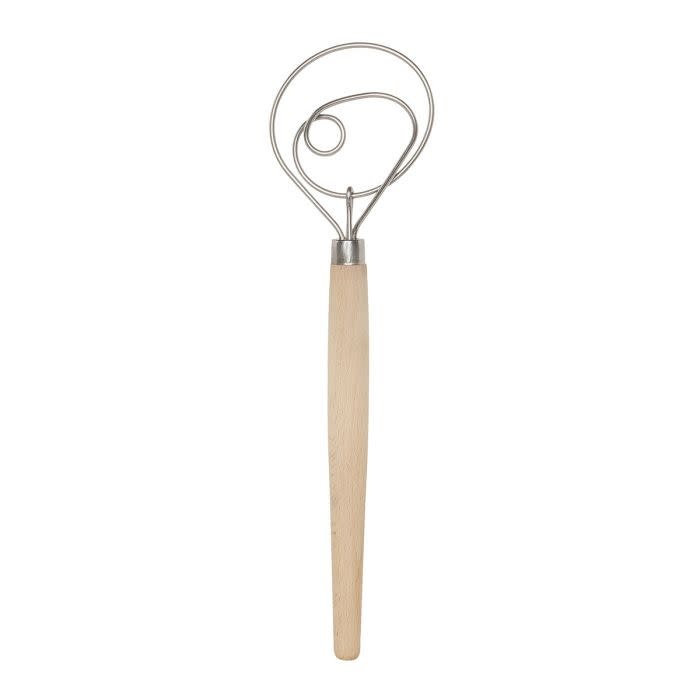 Harold Import Co Dough Whisk 12" Wooden Handle