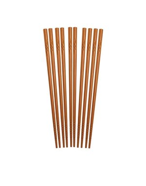Harold Import Co Engraved Bamboo Chopsticks 5 Pairs