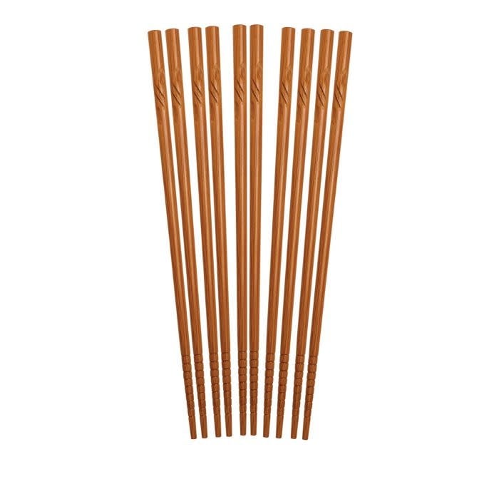 Engraved Bamboo Chopsticks 5 Pairs