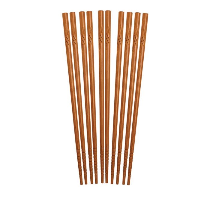 Harold Import Co Engraved Bamboo Chopsticks 5 Pairs