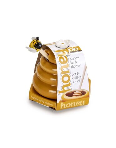 Honey Jar W/ Dipper Set