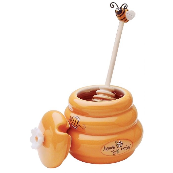 Harold Import Co Honey Jar W/ Dipper Set
