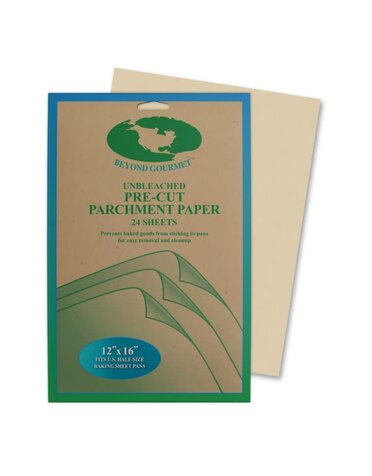 Pre-Cut Parchment Paper Sheets 12x16 24pk