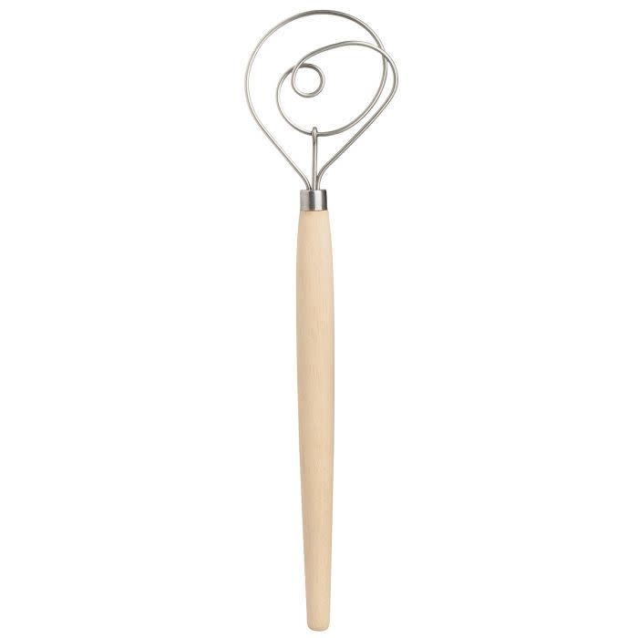Harold Import Co Dough Whisk 15" Wooden Handle