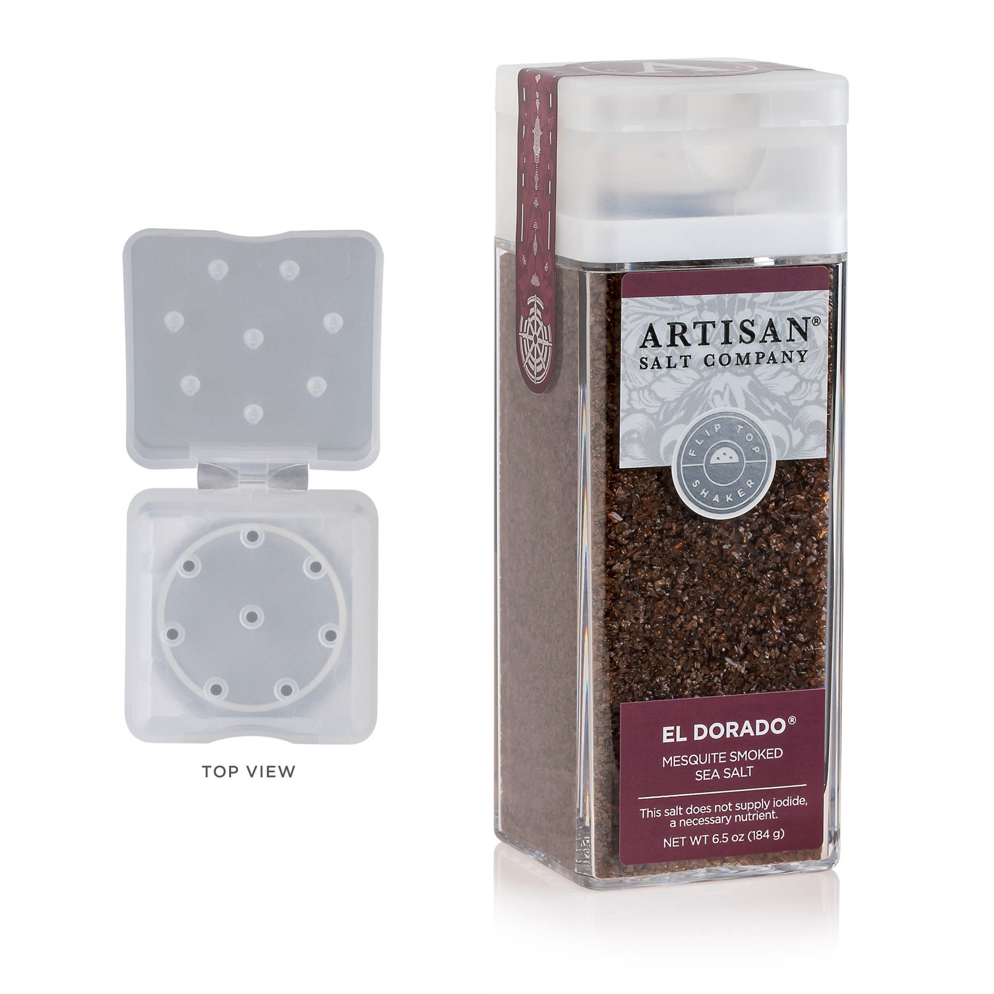Saltworks Smoked El Dorado Mesquite Salt Shaker