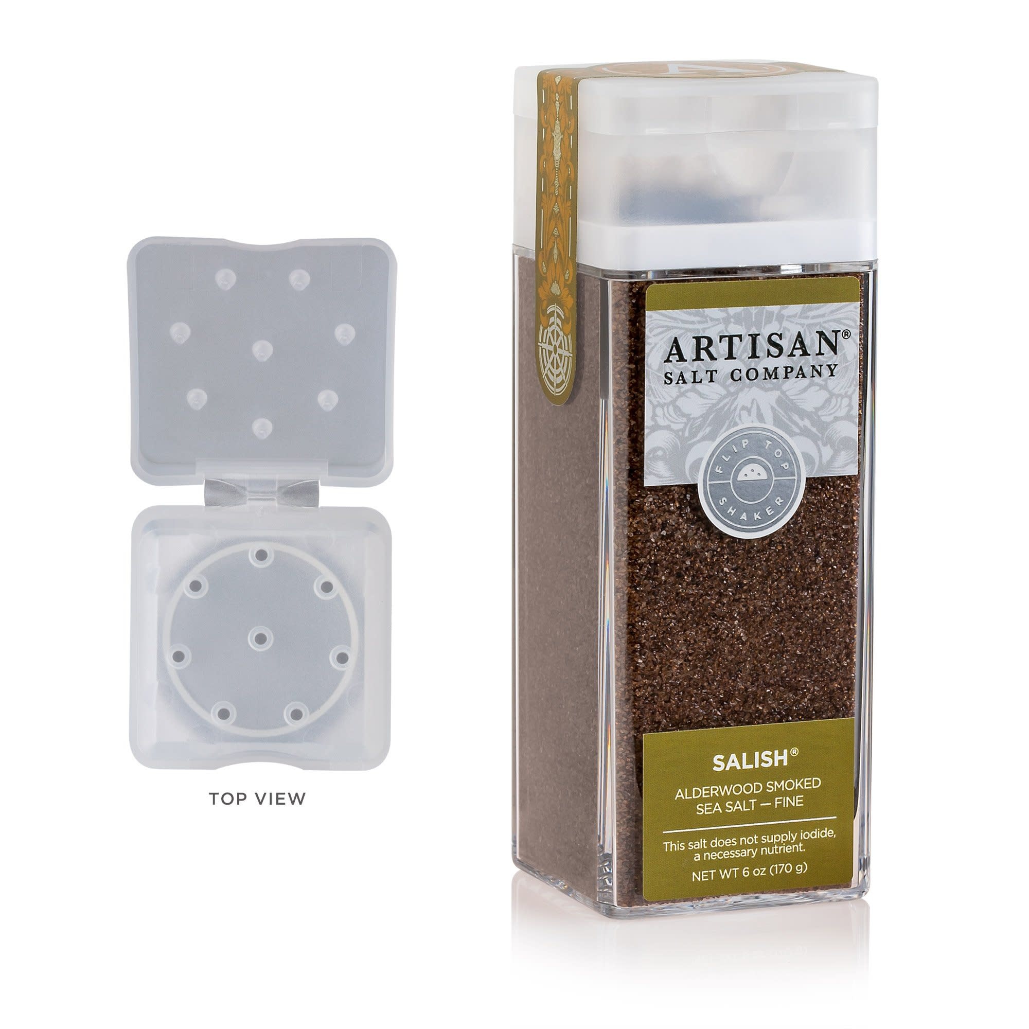 Saltworks Smoked Salish Alder Salt Shaker