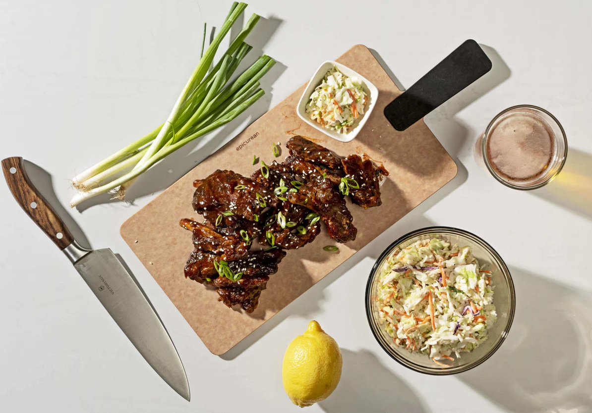 Epicurean Cutting Surfaces Handy+ Cut & Serve Natural/Slate