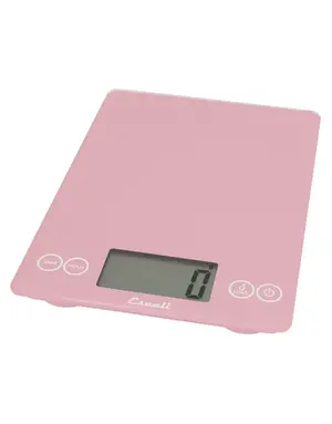 Escali Scale 15lb Digital Arti Glass Classic Pink