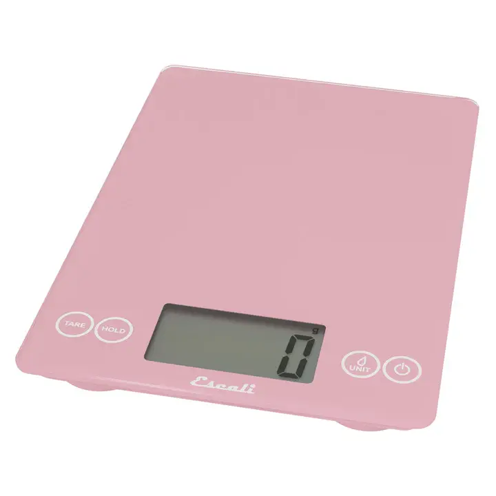 Escali Scale 15lb Digital Arti Glass Classic Pink