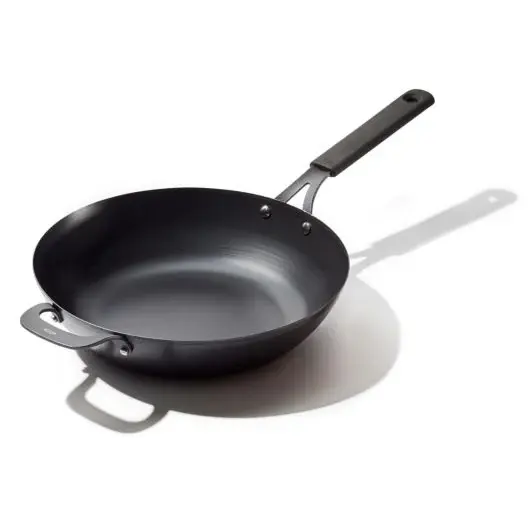 OXO Obsidian Carbon Steel Wok 12"