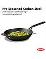 OXO Obsidian Carbon Steel Wok 12"