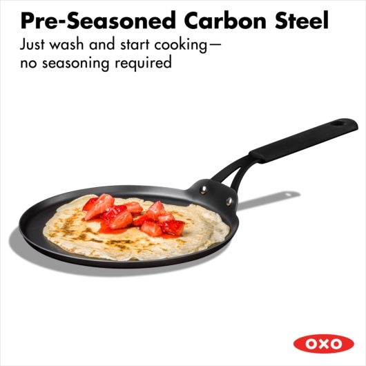 OXO Obsidian Carbon Steel Crepe Pan 10"