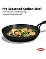OXO Obsidian Carbon Steel Fry Pan 12"